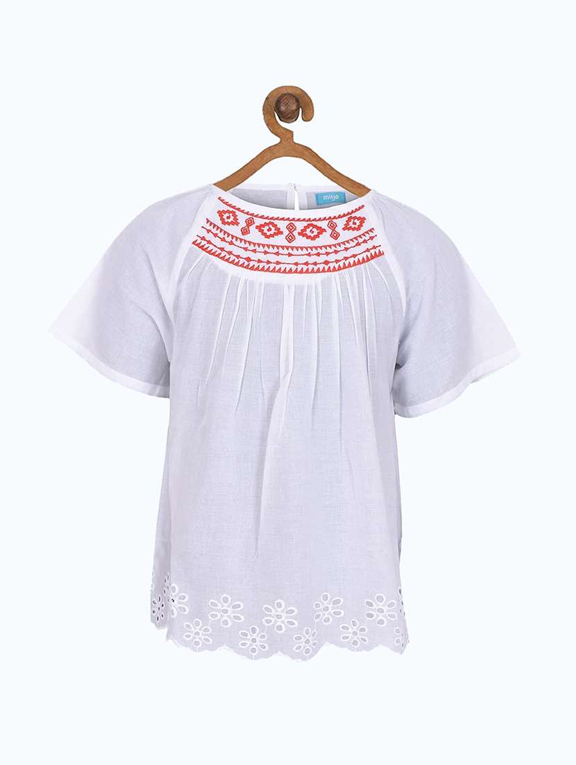 girls round neck top