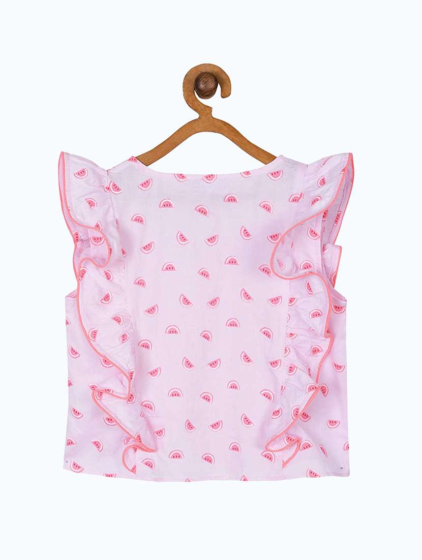 girls round neck top - 19488950 - Standard Image - 1