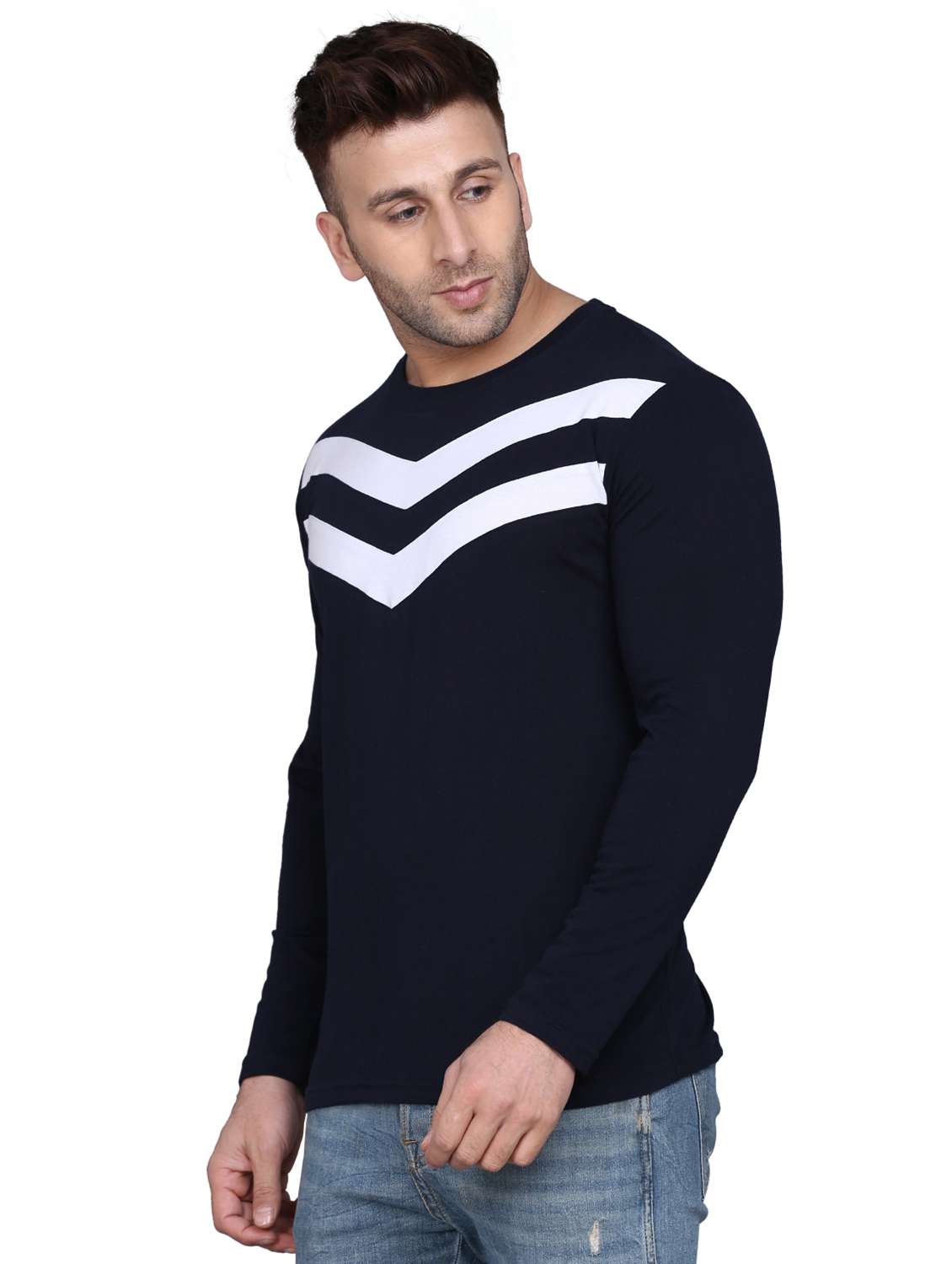 stripes cotton regular t-shirt - 19489185 -  Standard Image - 1