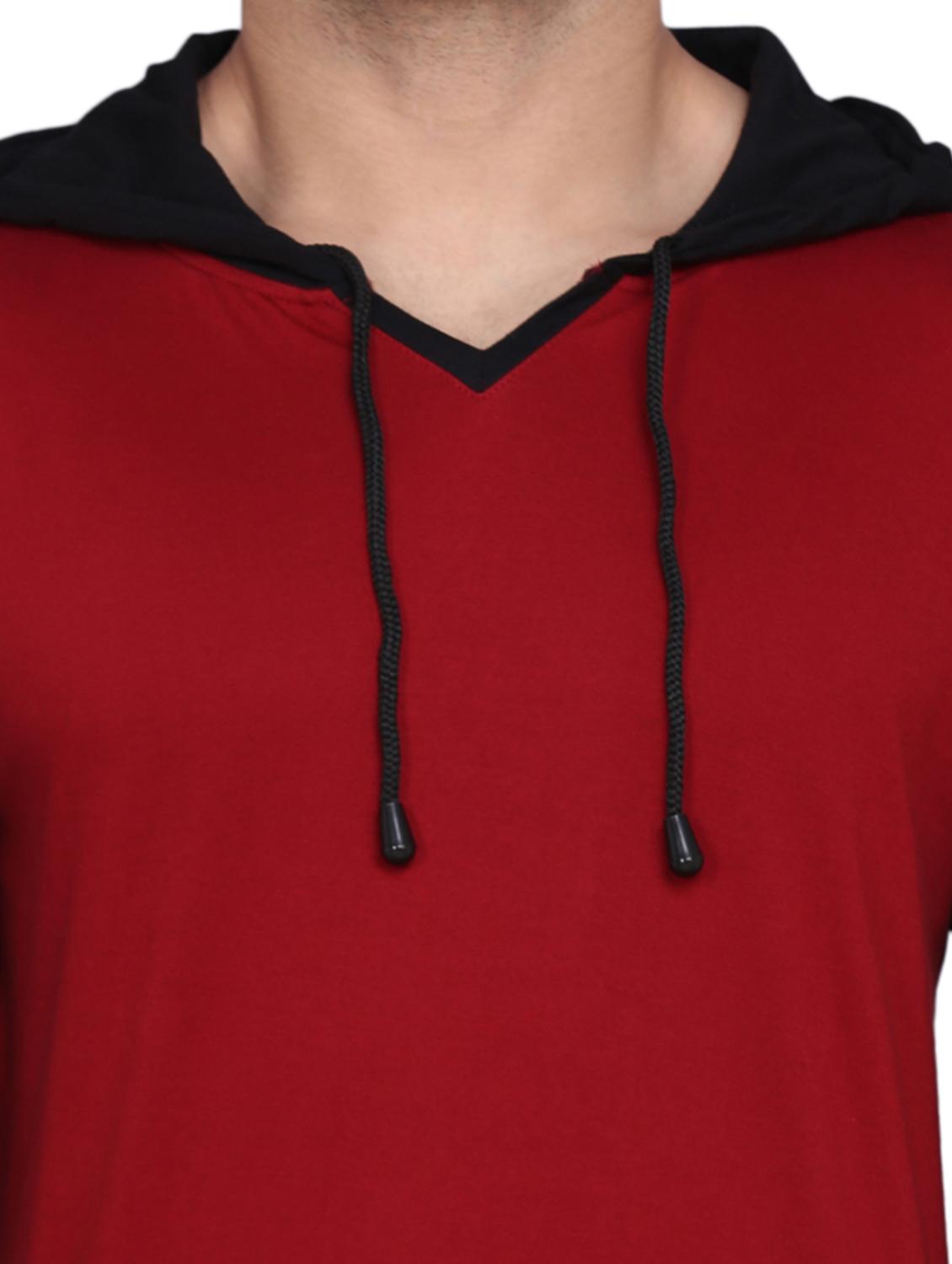 solids cotton hooded t-shirt - 19489191 - Standard Image - 4