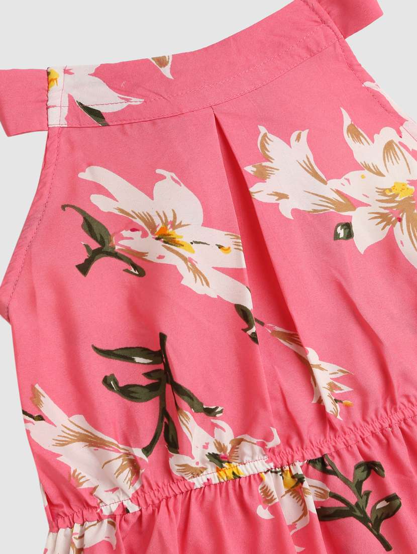 girls tie up neck sleeveless frock - 19489345 -  Standard Image - 4