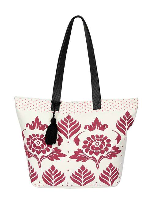 printed canvas regular tote - 19490029 -  Standard Image - 0