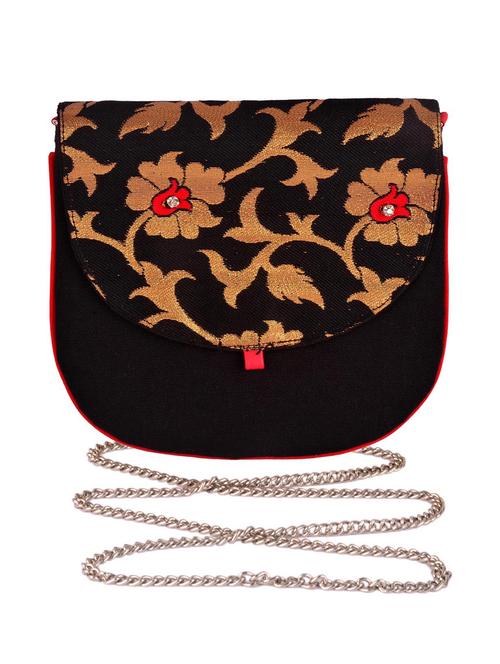 embroidered regular sling bag - 19490043 -  Standard Image - 0