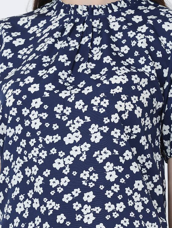 floral rayon a line top - 19490082 - Standard Image - 4