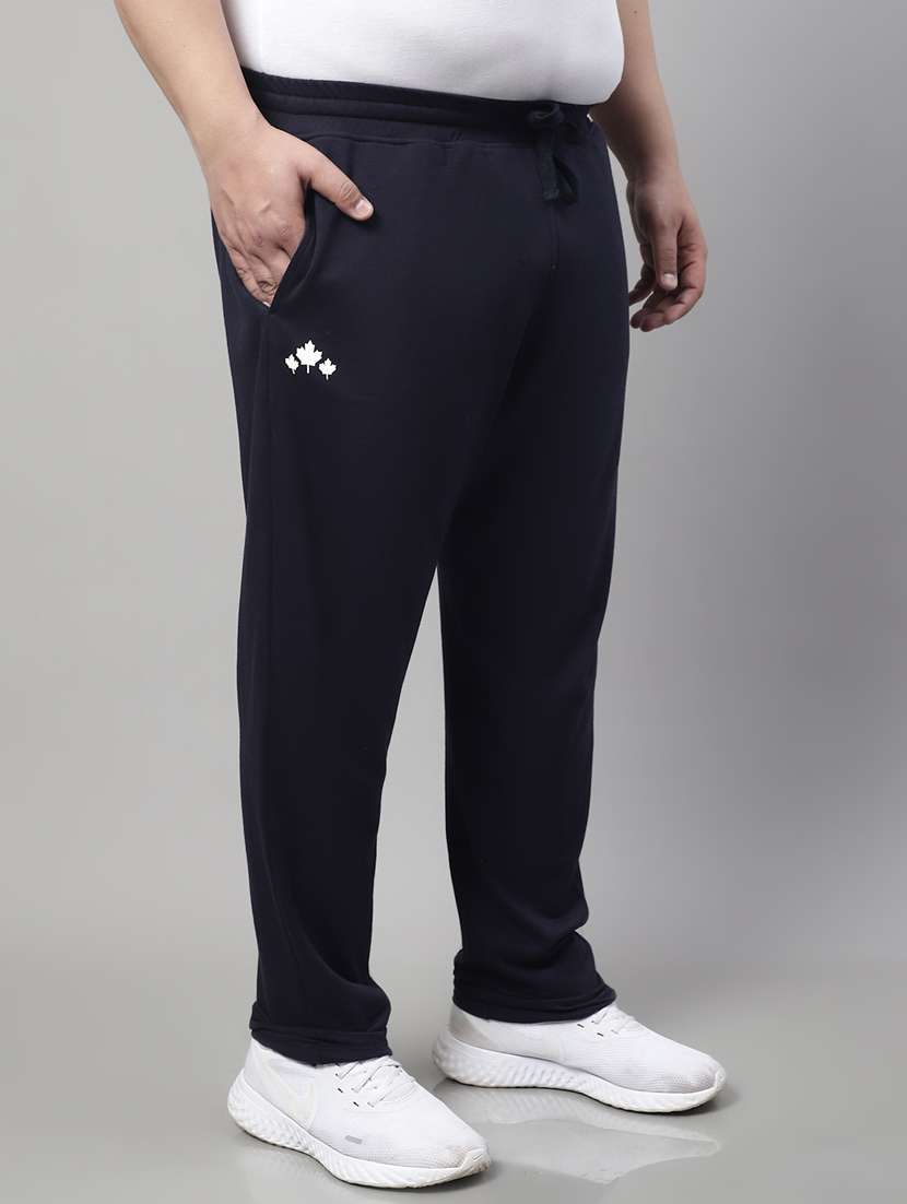 mid rise solid full length track pant - 19490779 -  Standard Image - 1