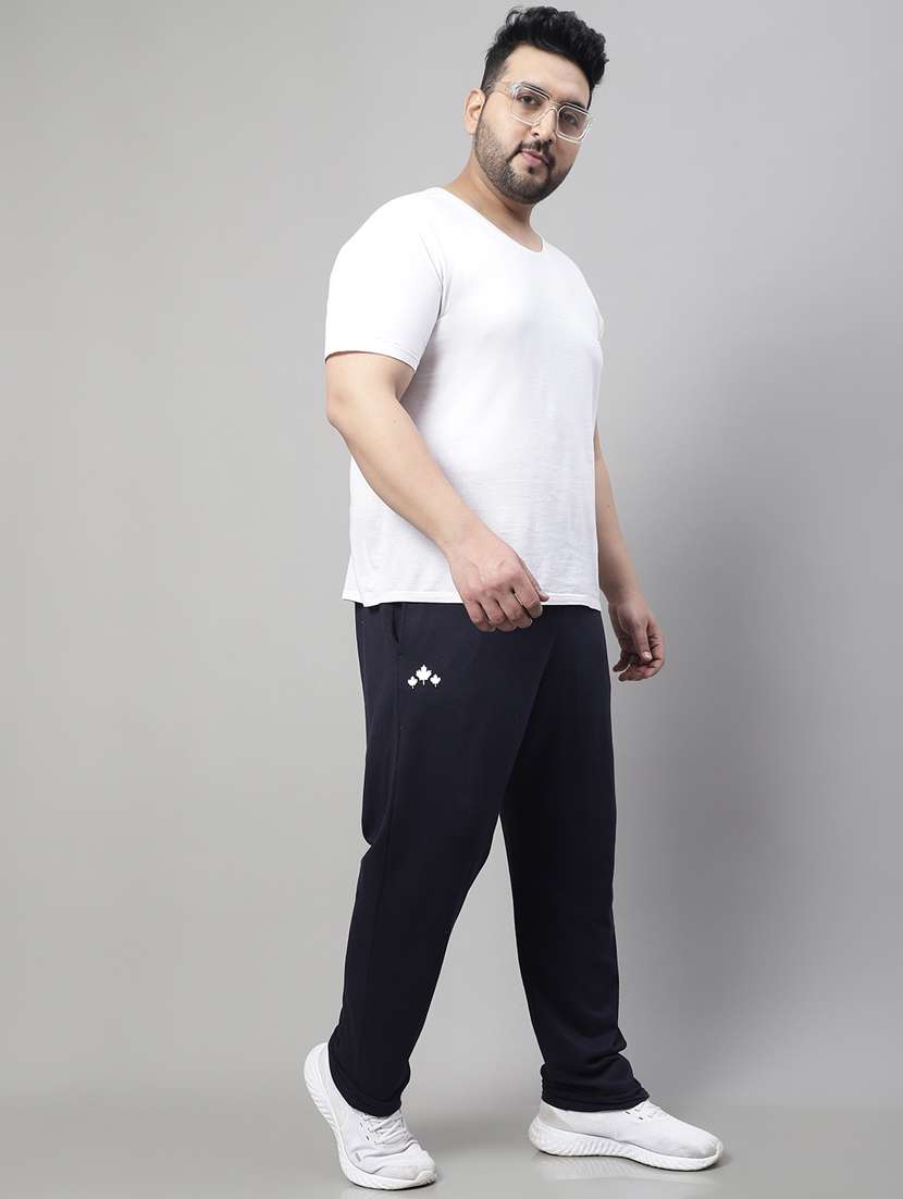 mid rise solid full length track pant - 19490779 -  Standard Image - 4