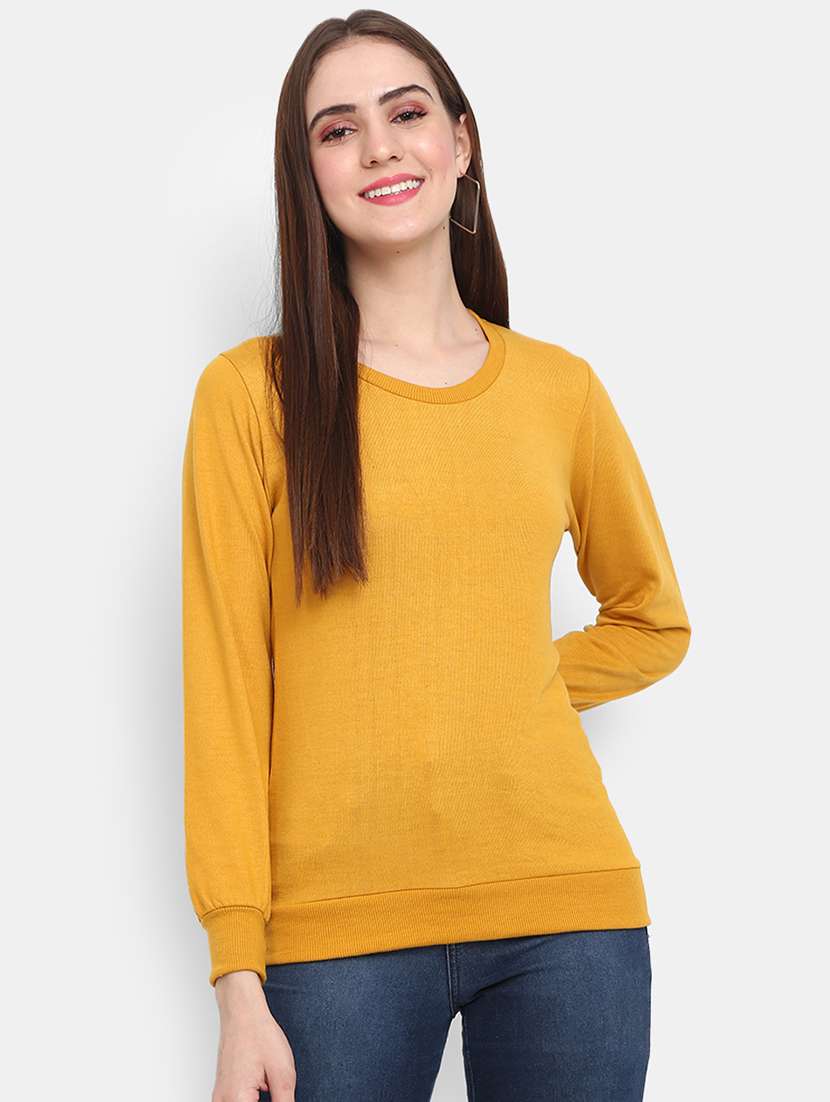 yellow cotton pullover