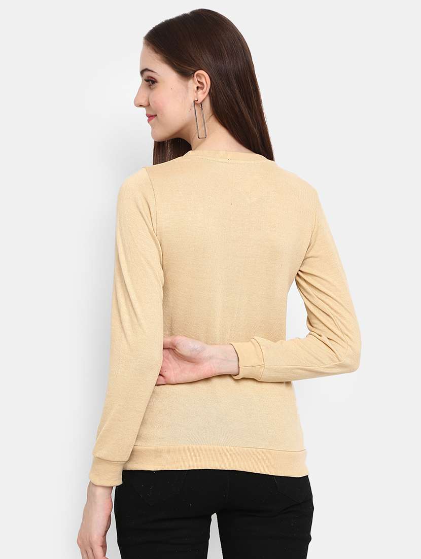 beige cotton pullover - 19492231 -  Standard Image - 1