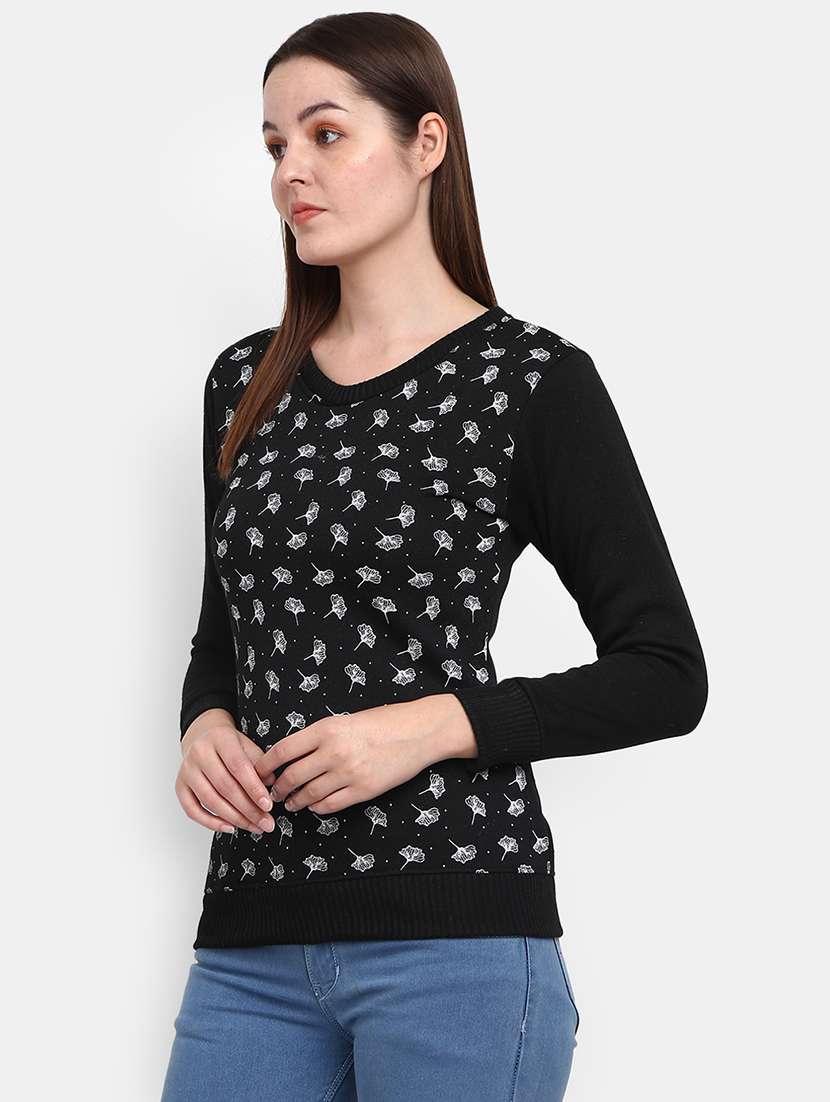 black cotton pullover - 19492235 -  Standard Image - 1
