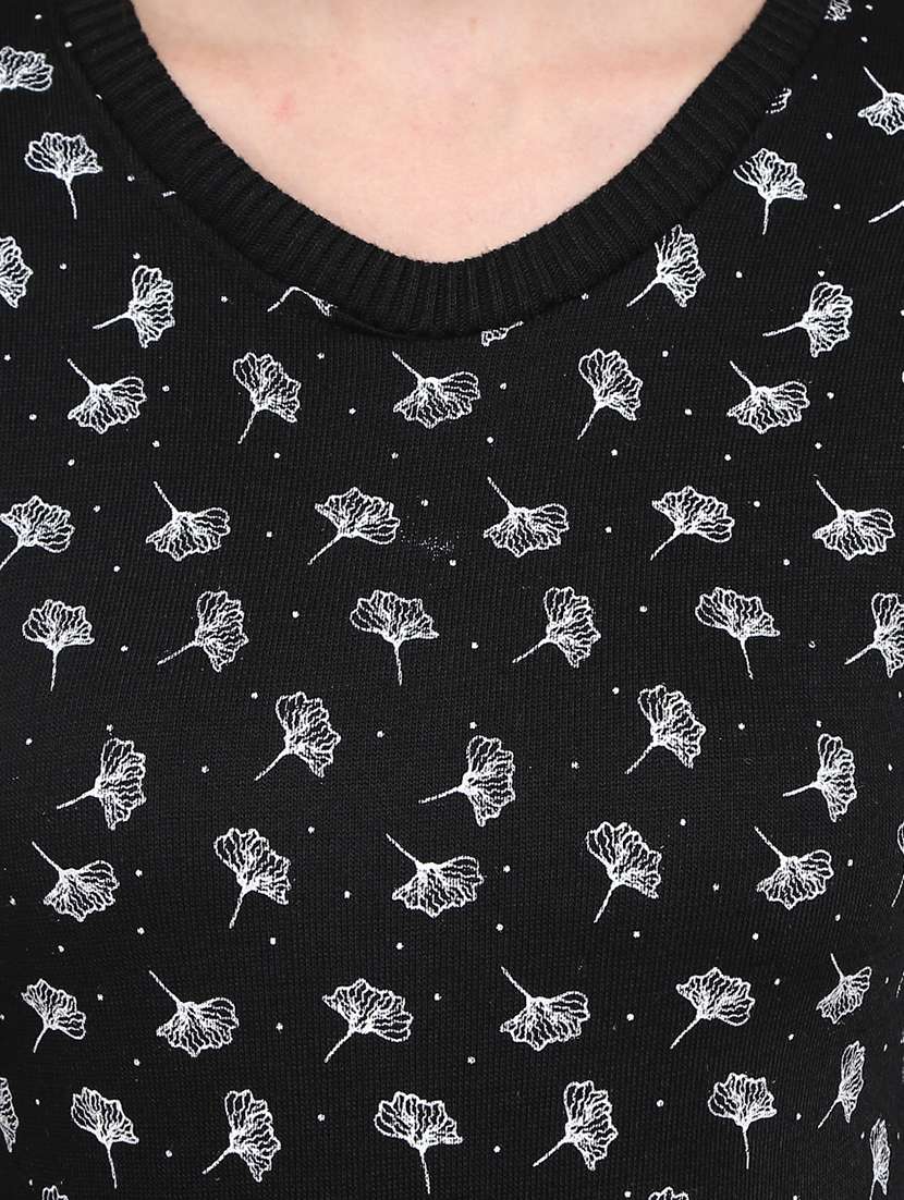 black cotton pullover - 19492235 -  Standard Image - 4