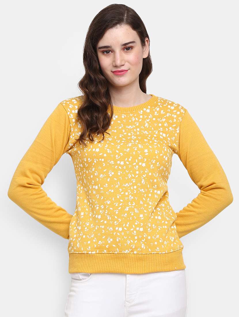 yellow cotton pullover