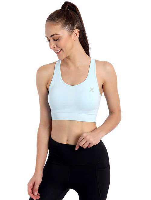 blue nylon sports bra - 19492879 -  Standard Image - 0
