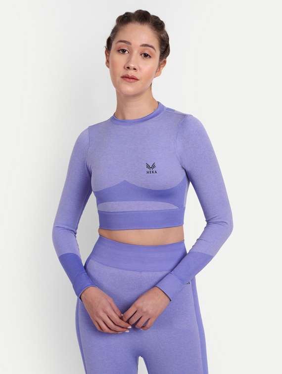 women's color block round neck t-shirt