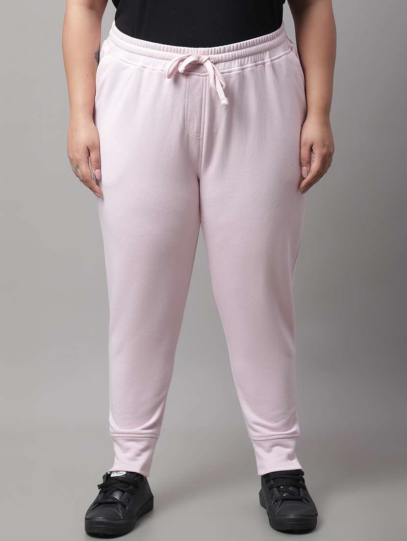 solids cotton track pant