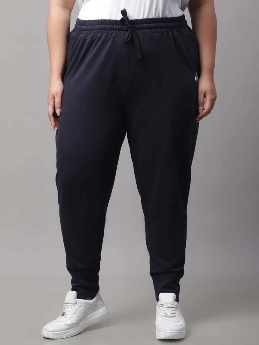 solids cotton track pant