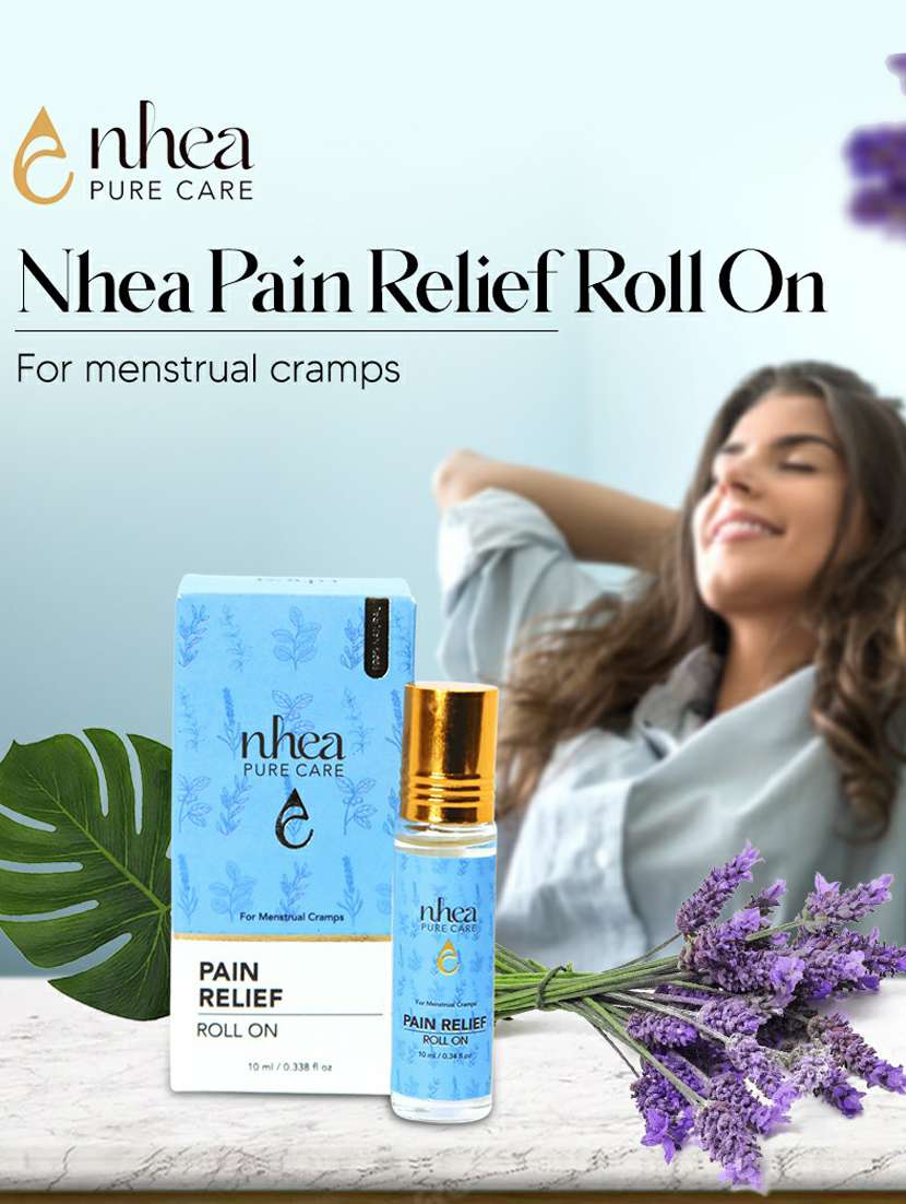nhea pain relief roll on instant relief from menstrual cramp, body pain (pack of 1) liquid  (10 ml) - 19493061 -  Standard Image - 1