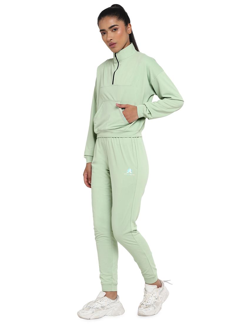 women solid long sleeve winter set - 19493743 - Standard Image - 1