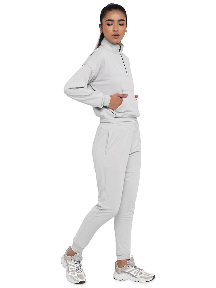 women solid long sleeve winter set - 19493744 - Standard Image - 1