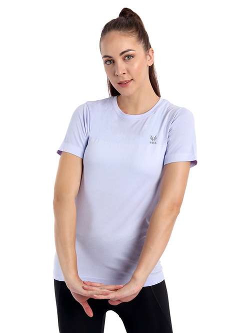women's plain round neck t-shirt - 19493827 - Standard Image - 0