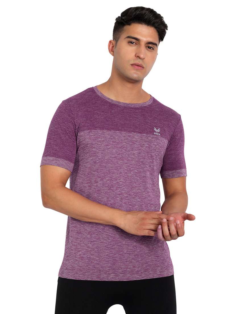 solids nylon regular t-shirt