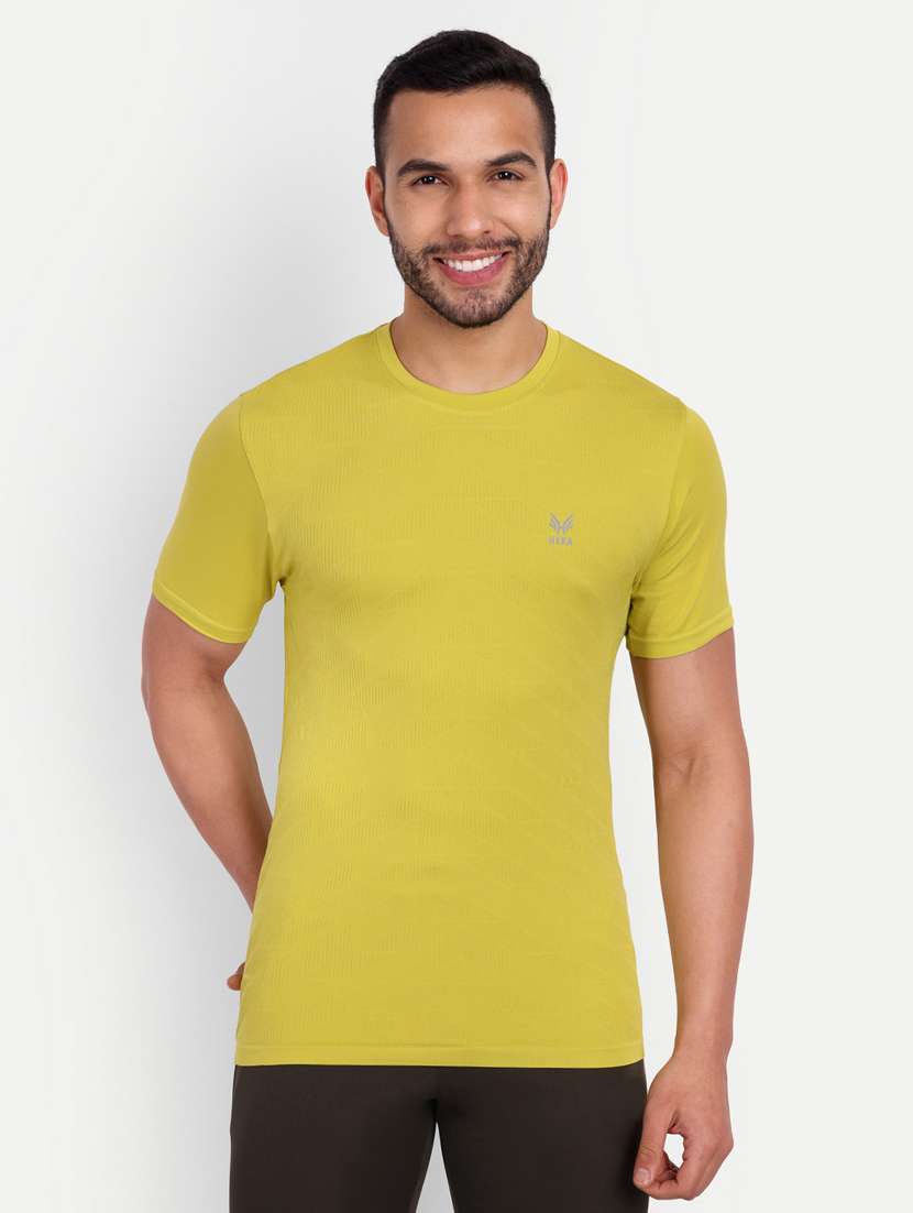 solids nylon regular t-shirt
