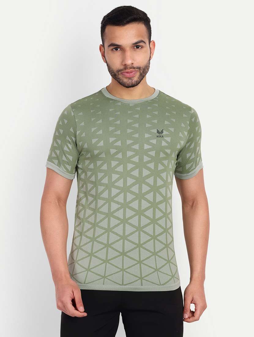 self design cotton blend t-shirt - 19493862 - Zoom Image - 0