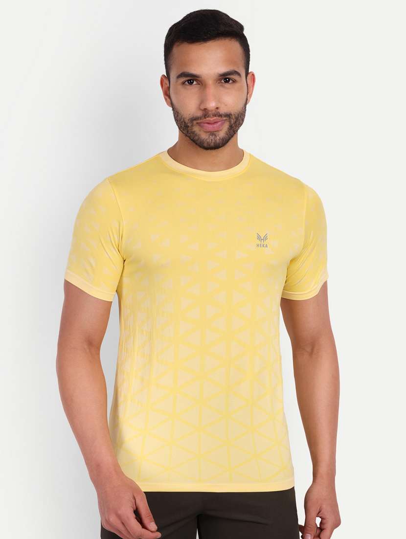 self design cotton blend t-shirt