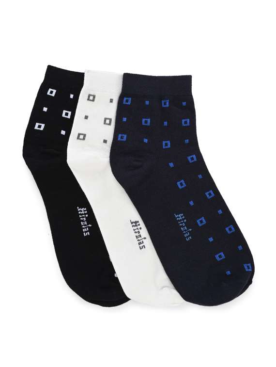 set of 3 above ankle length socks 