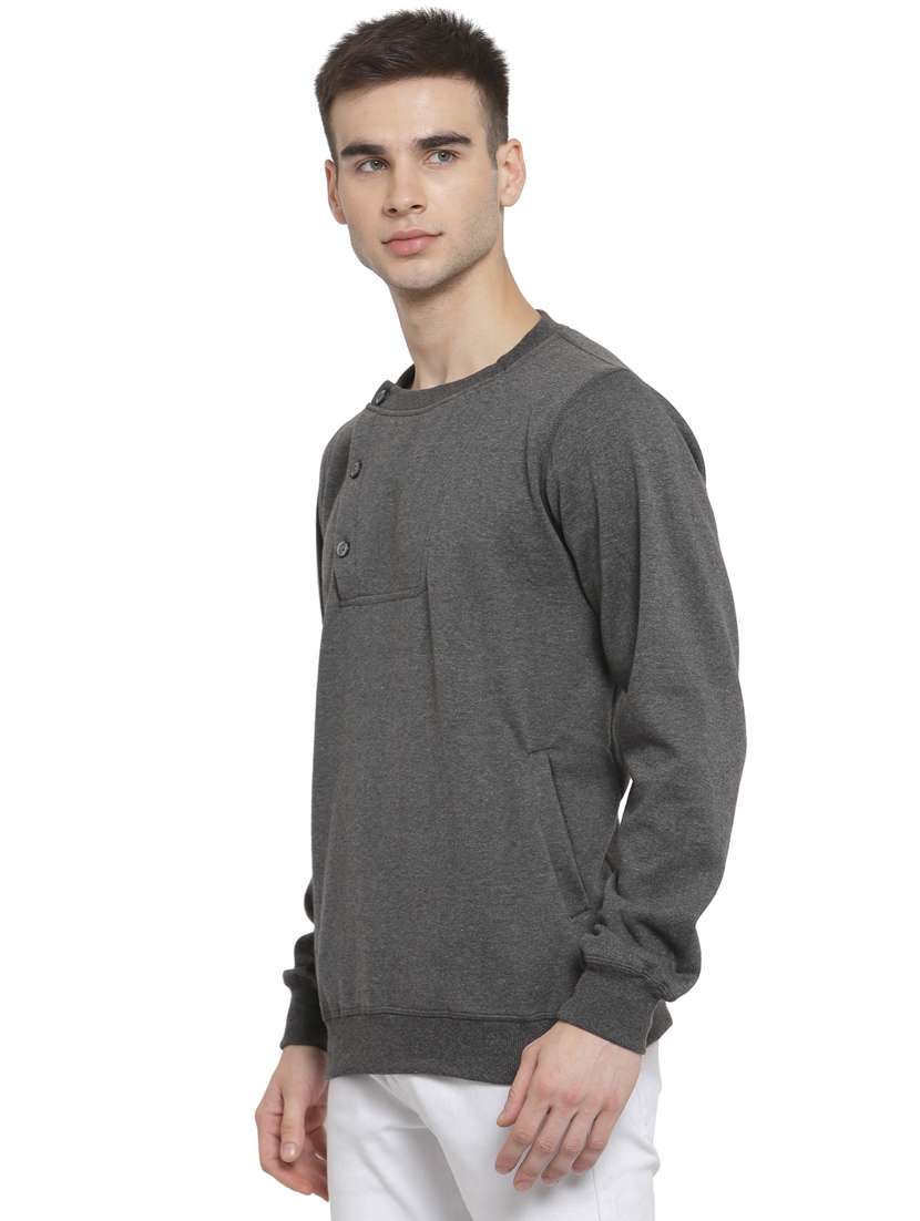 mens plain sweatshirt - 19494412 - Standard Image - 1