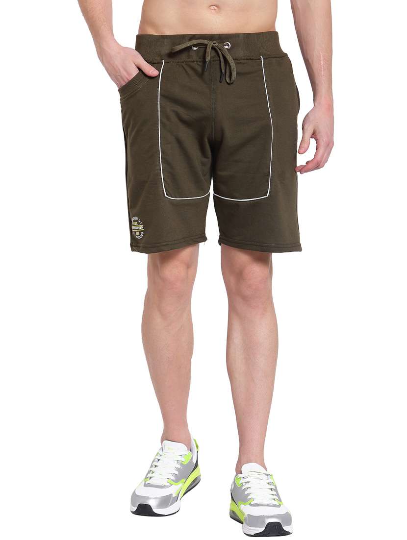 mid rise solid bermuda shorts