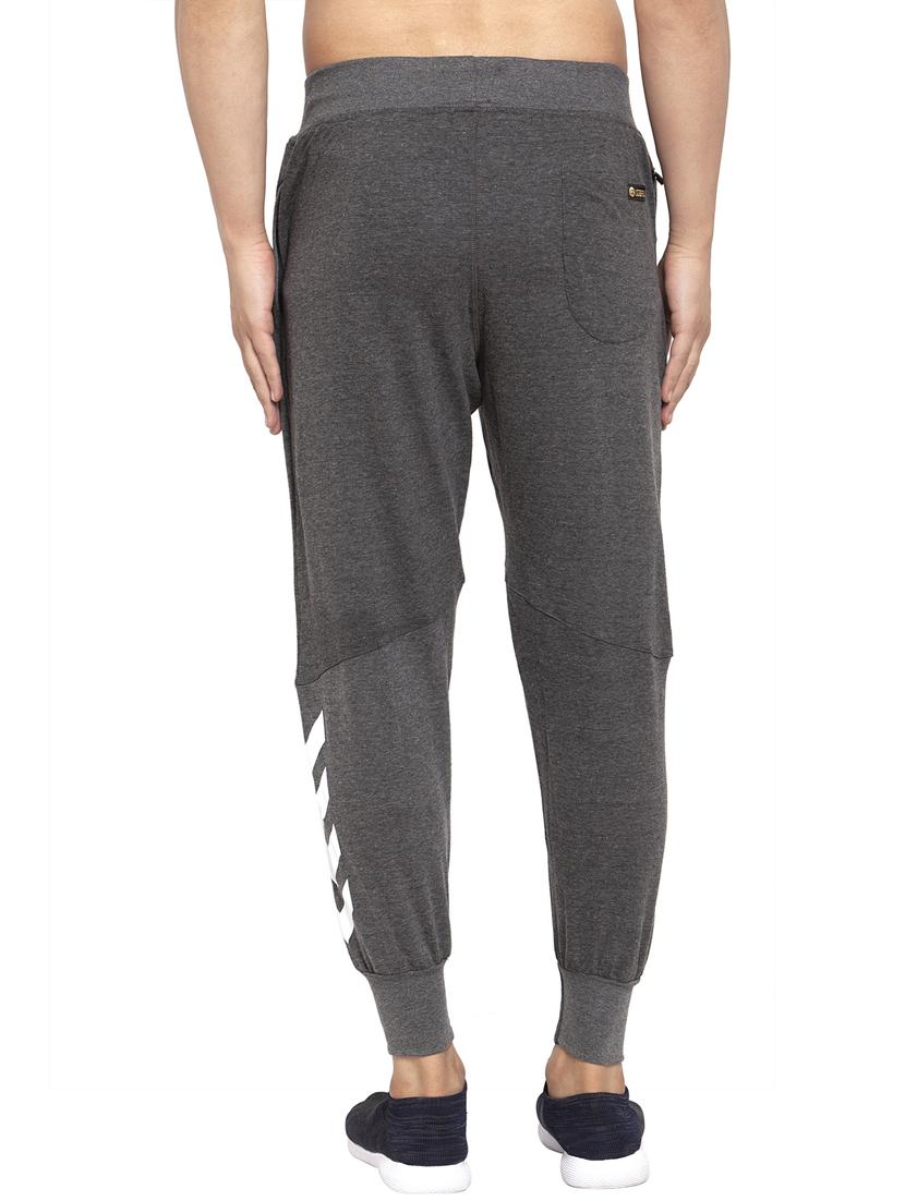grey mid rise cotton jogger - 19495010 -  Standard Image - 1