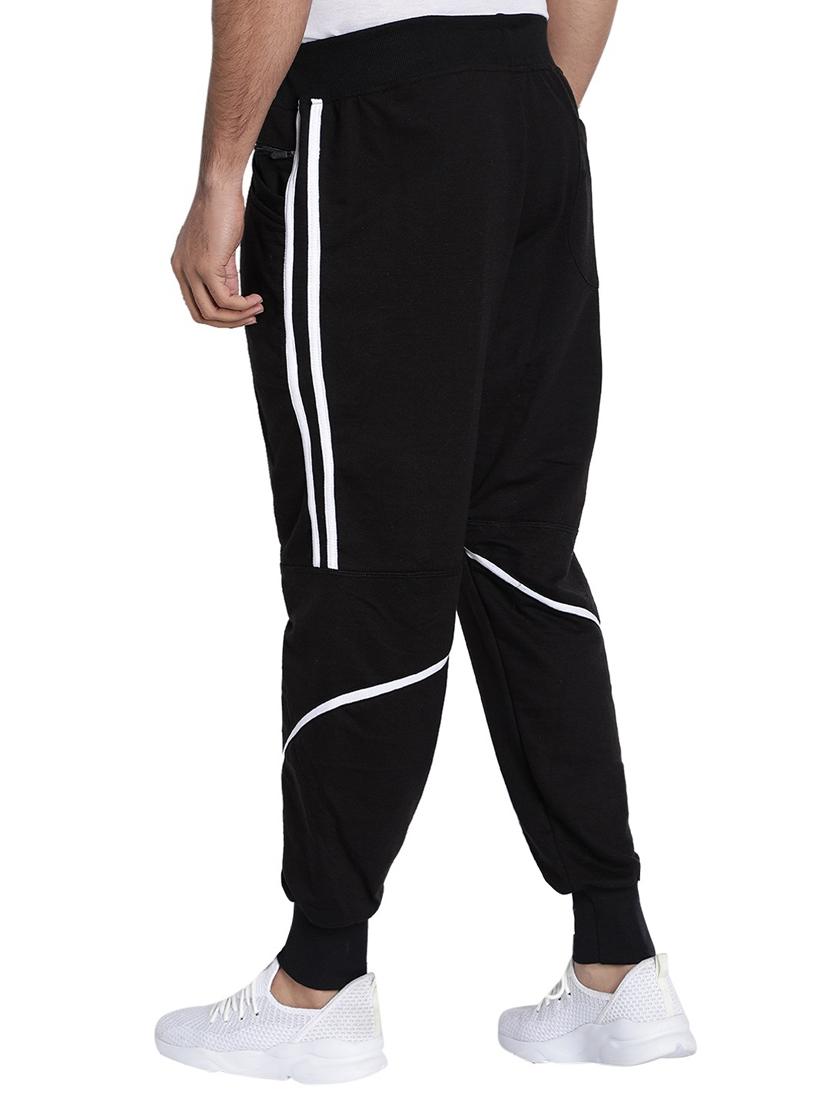 black mid rise cotton jogger - 19495012 -  Standard Image - 1