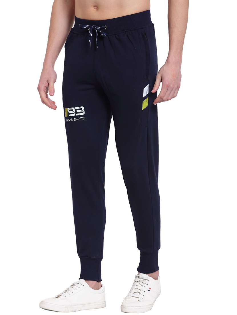 navy blue cotton joggers - 19495037 -  Standard Image - 1