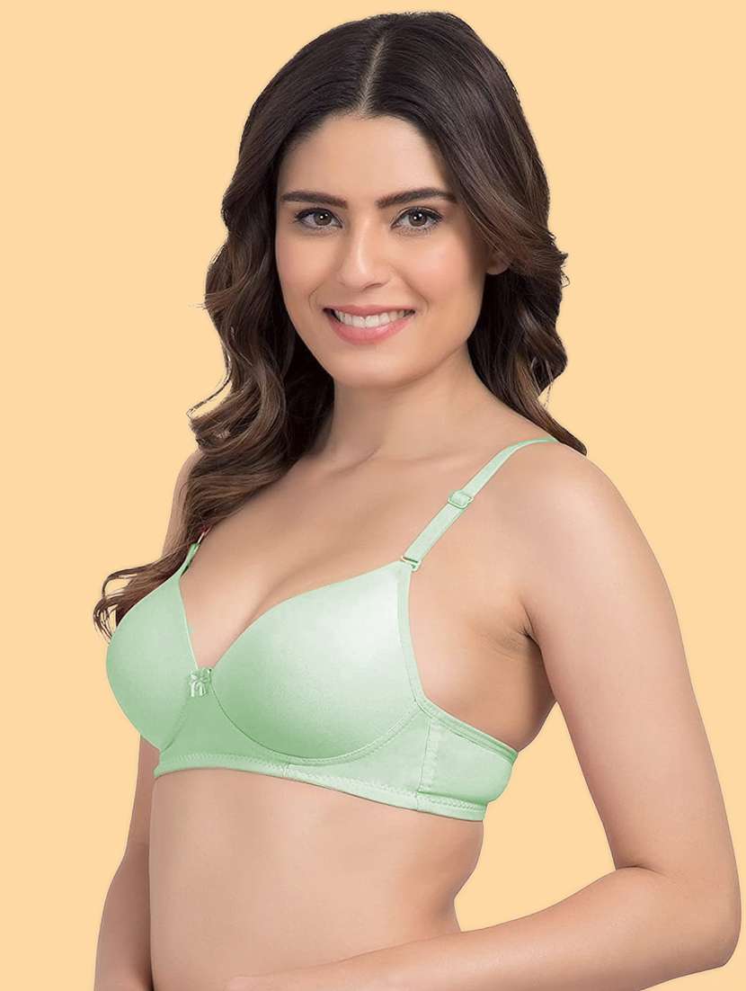 green polyester tshirt bra - 19495080 -  Standard Image - 1