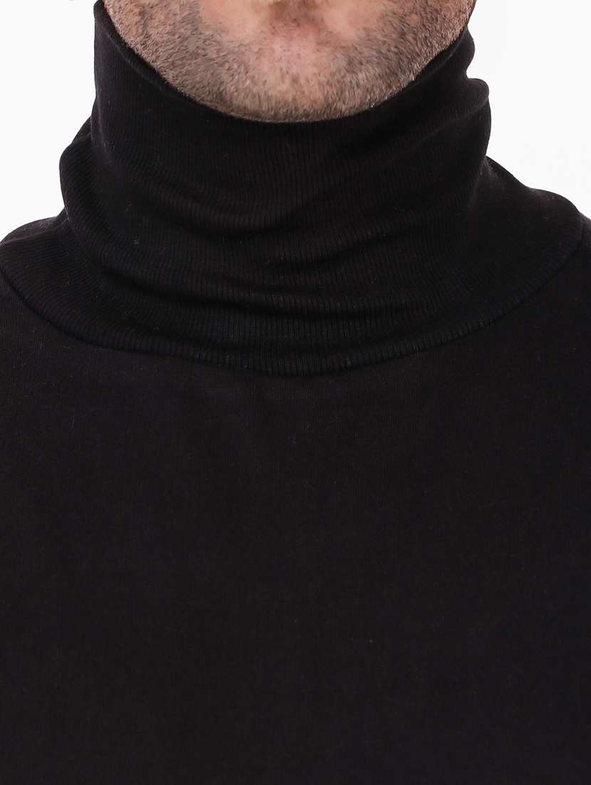 men turtle neck solid t-shirt - 19495124 - Standard Image - 4