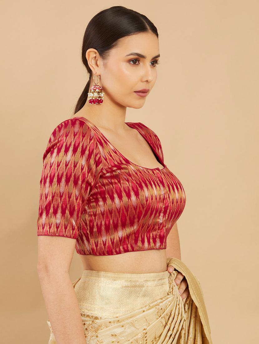 ikat prints regular blouse - 19495138 - Standard Image - 1