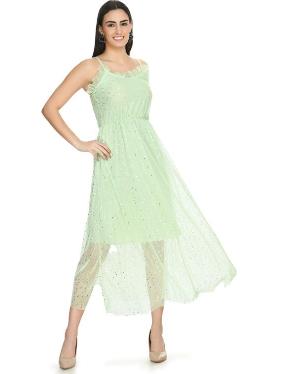 women's fit & flare color block dress - 19495186 -  Zoom Image - 0