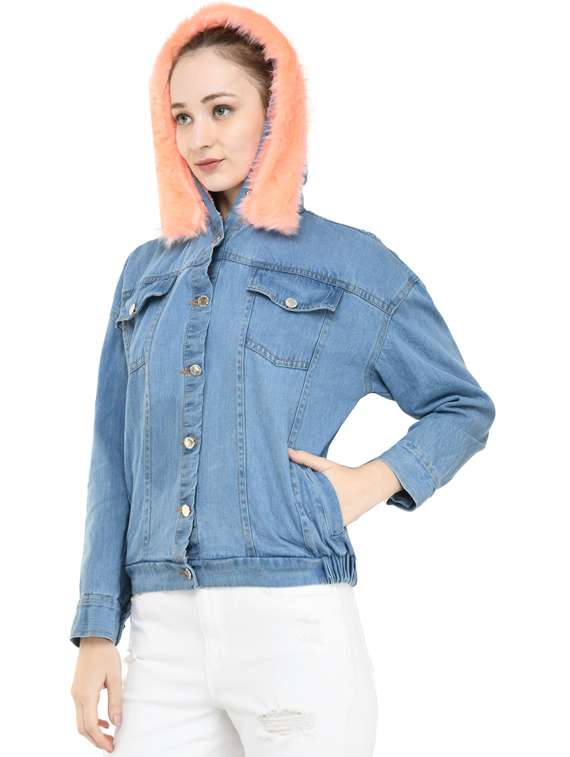 women hooded regular jacket - 19495220 - Standard Image - 1