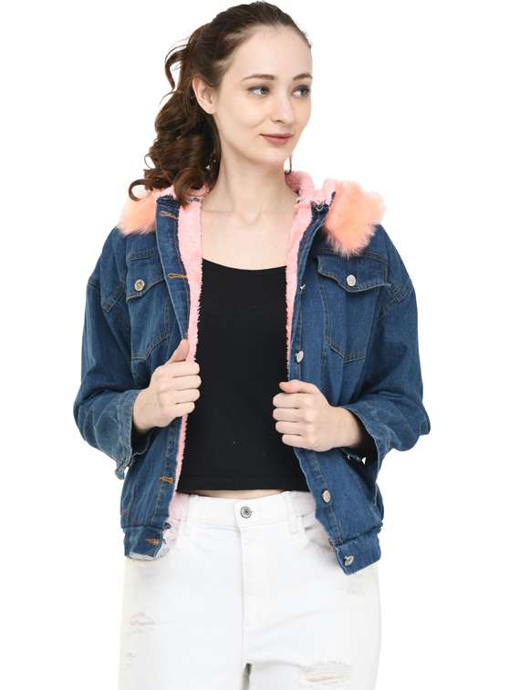women hooded regular jacket - 19495221 -  Standard Image - 1