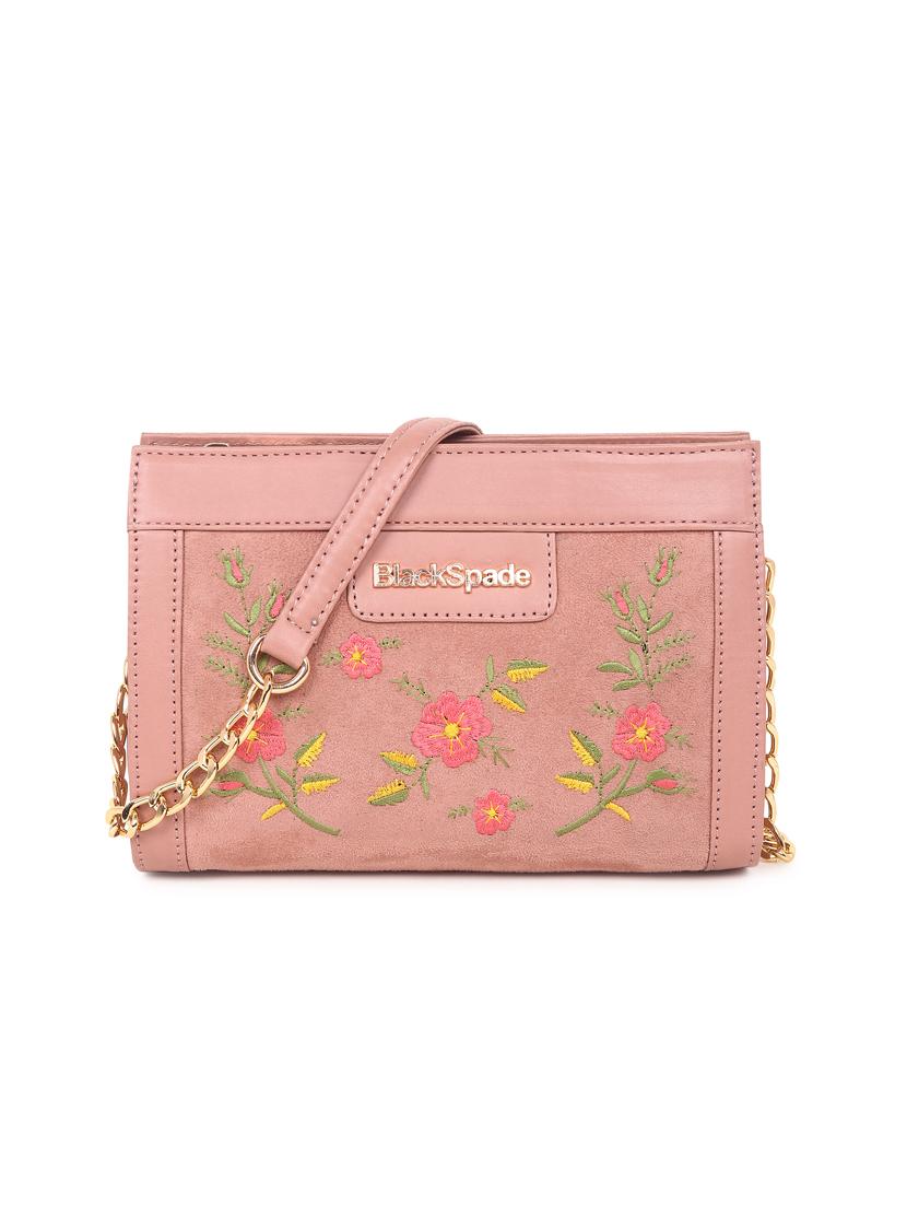 pink leatherette (pu) sling bag - 19495483 - Zoom Image - 0