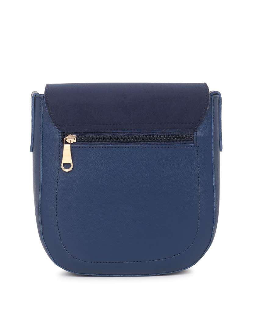 blue leatherette (pu) sling bag - 19495500 -  Standard Image - 1
