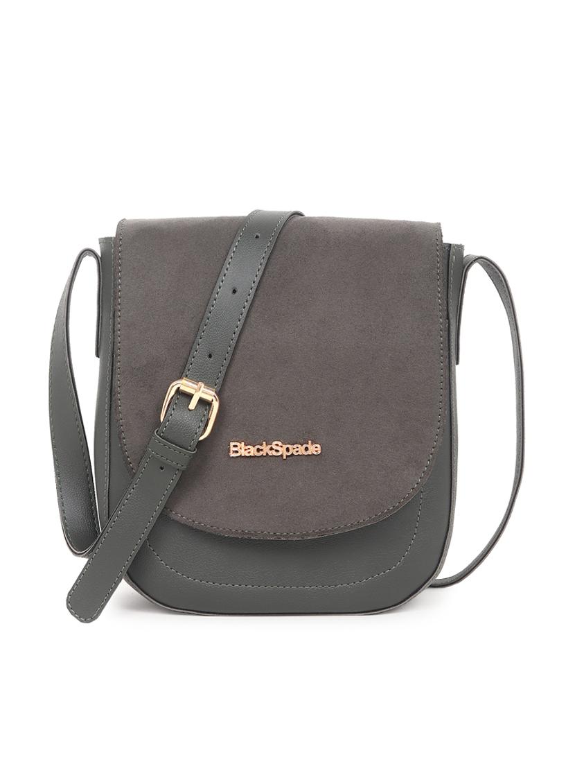 green leatherette (pu) sling bag - 19495501 -  Zoom Image - 0