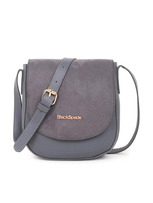 grey leatherette (pu) sling bag - 19495502 - Standard Image - 0
