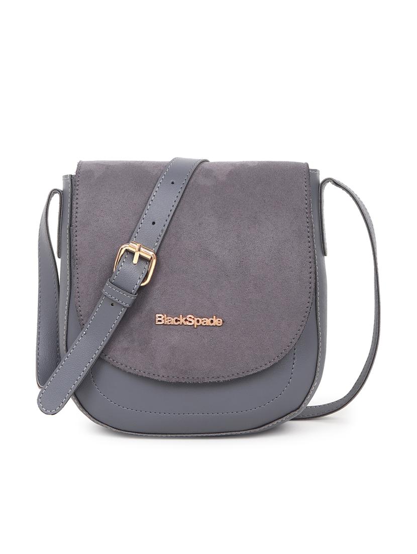 grey leatherette (pu) sling bag - 19495502 - Zoom Image - 0
