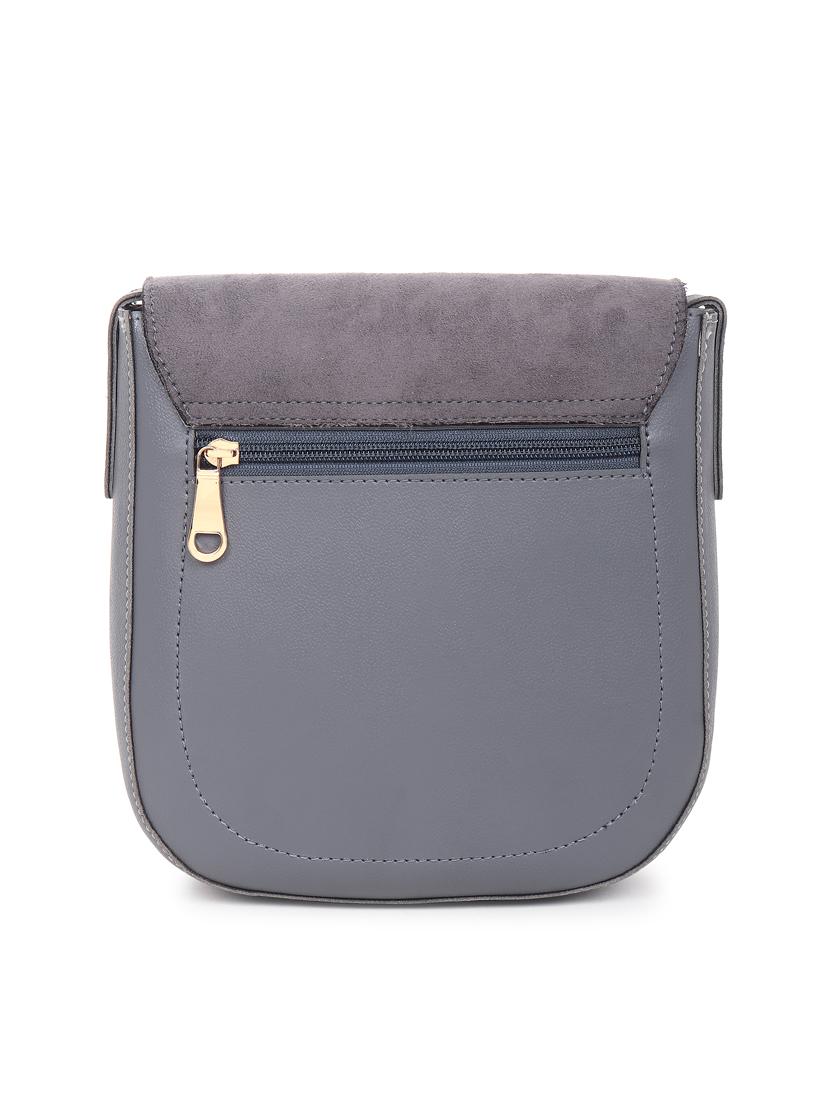 grey leatherette (pu) sling bag - 19495502 -  Standard Image - 1