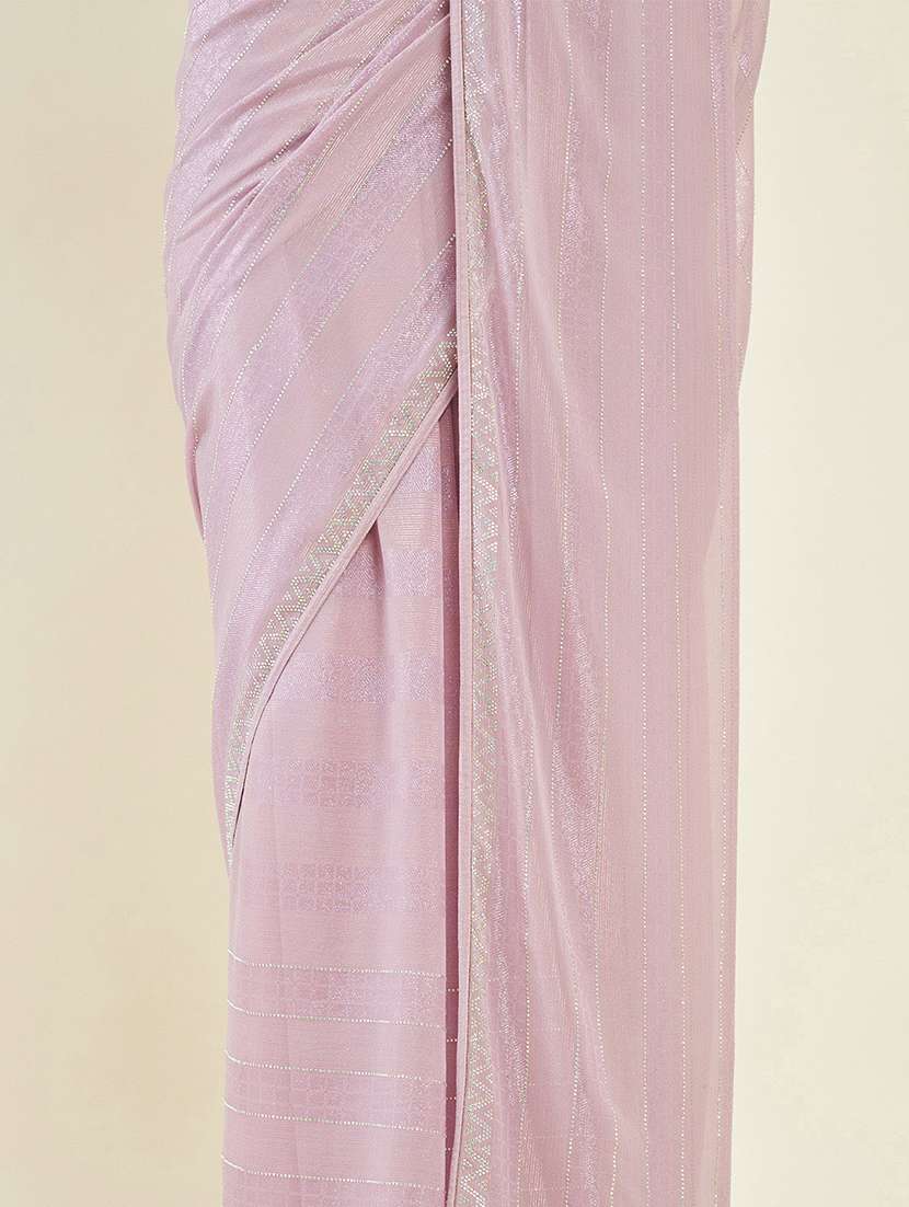 women's self design lavender colored saree - 19496507 -  Standard Image - 4