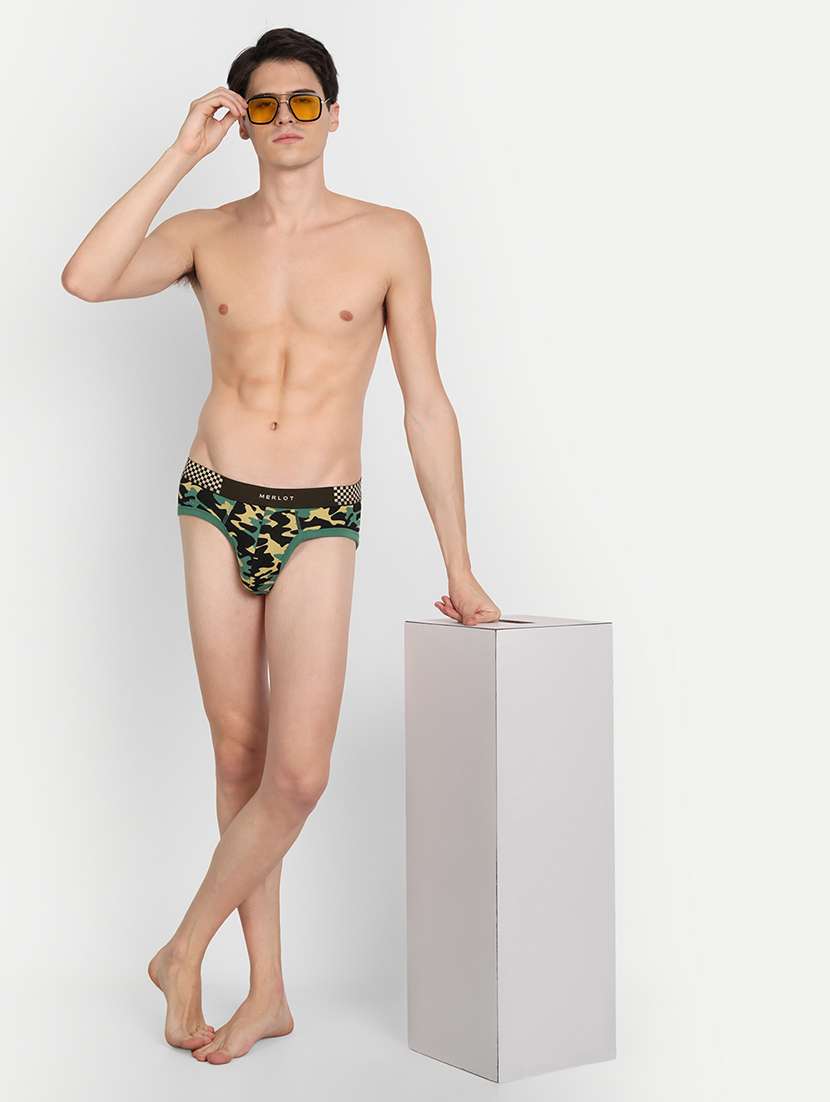 green cotton hipster brief - 19496863 -  Standard Image - 4