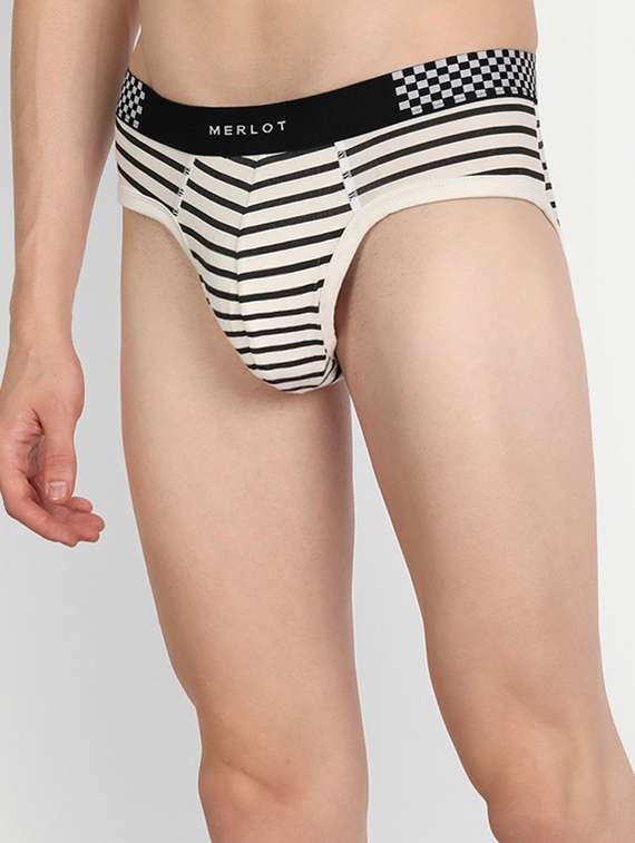 white cotton hipster brief - 19496872 -  Standard Image - 1