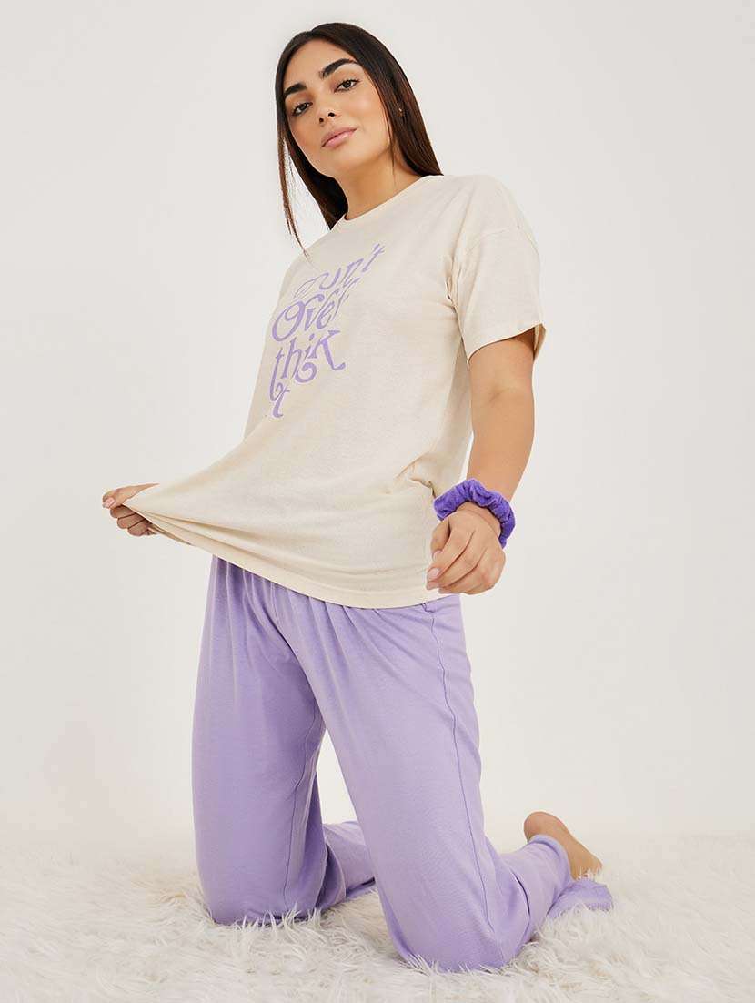 women printed night suit set  - 19497114 -  Standard Image - 1