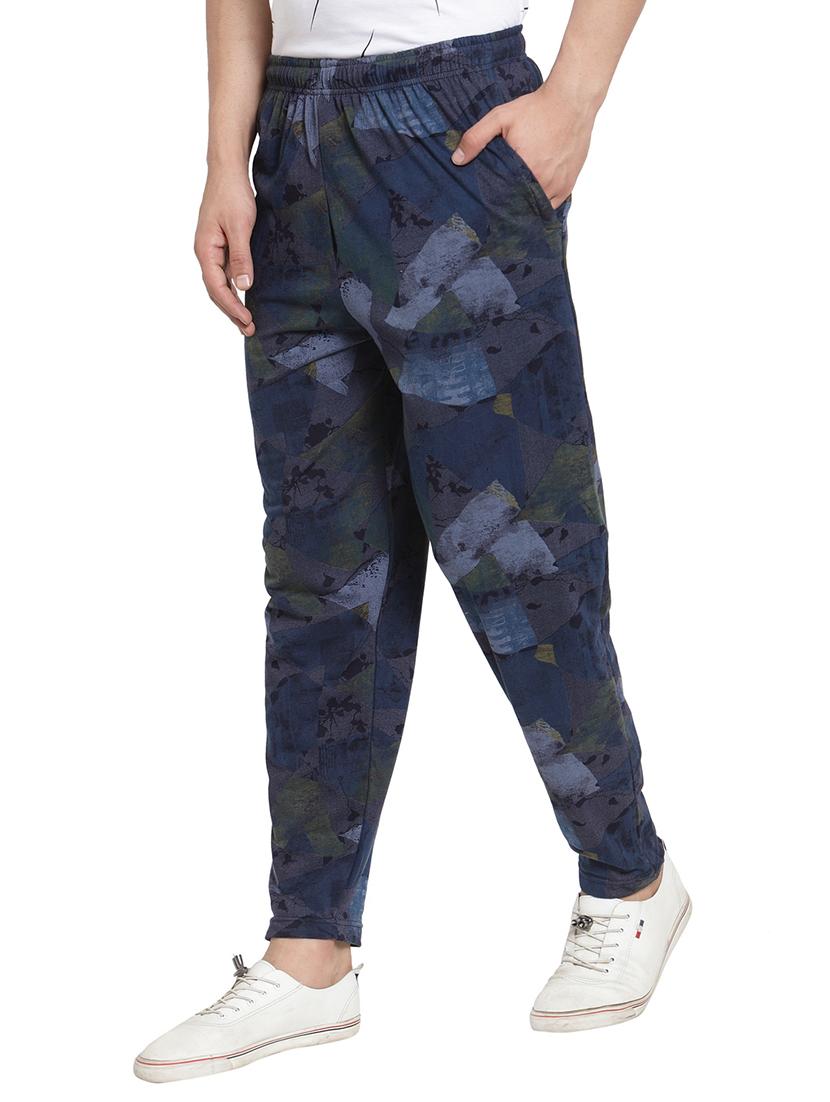 mid rise printed full length track pant - 19497447 - Standard Image - 1